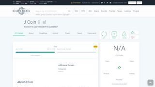 
                            9. J Coin ICO Rating, Reviews and Details | ICOholder