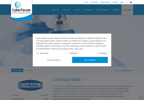 
                            12. J. Schmalz GmbH | CyberForum e.V.