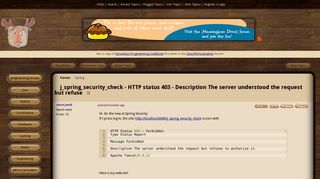 
                            10. j_spring_security_check - HTTP status 403 - Description The server ...