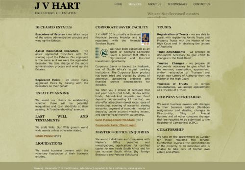 
                            11. J V Hart - Executors of Estates - Our Services