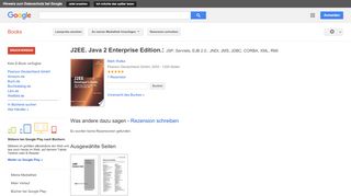 
                            5. J2EE. Java 2 Enterprise Edition.: JSP, Servlets, EJB 2.0., JNDI, ... - Google Books-Ergebnisseite