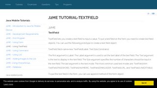 
                            12. J2ME tutorial-TextField - worldbestlearningcenter.com