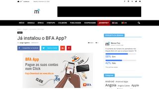 
                            11. Já instalou o BFA App? | Menos Fios