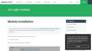 
                            3. JA Login Module - Joomla extension documentation ... - JoomlArt