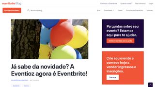 
                            3. Já sabe da novidade? A Eventioz agora é Eventbrite! - Eventbrite ...