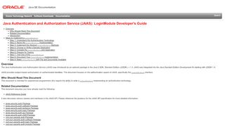 
                            1. (JAAS): LoginModule Developer's Guide - Oracle Docs
