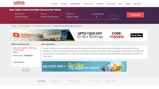 
                            10. Jabbar Travels (seat Seller Exclusive) Bus Tickets Booking Online ...