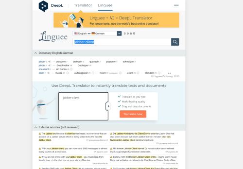 
                            7. Jabber client - German translation – Linguee