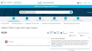 
                            4. Jabber Client Login and Login Issues - Cisco Community