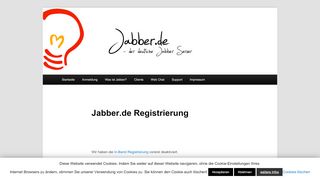 
                            2. Jabber.de Registrierung | Jabber.de XMPP/Jabber Server