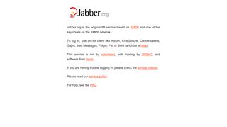
                            4. jabber.org - the original XMPP instant messaging service