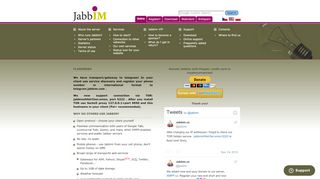 
                            5. Jabbim - XMPP/Jabber server - instant messaging service