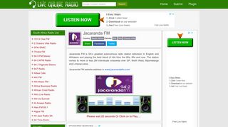
                            11. Jacaranda FM - Live Online Radio