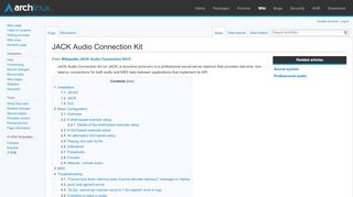 
                            13. JACK Audio Connection Kit - ArchWiki