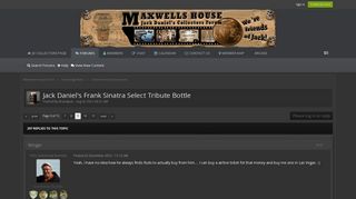 
                            7. Jack Daniel's Frank Sinatra Select Tribute Bottle - Page 9 ...