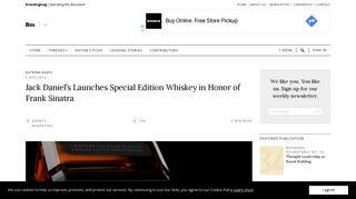 
                            5. Jack Daniel's Launches Special Edition Whiskey in Honor of Frank ...