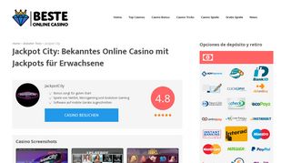 
                            12. Jackpot City - Ehrlicher Online Casino Test - Bis zu 1.600 CHF Bonus
