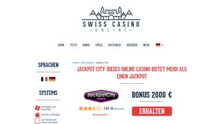 
                            10. Jackpot City: Online Casino im Test + Erfahrungen + 1.600 CHF Bonus