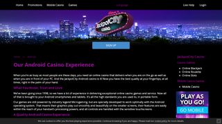 
                            5. JackpotCity Android Casino - Play On the Go