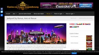 
                            8. JackpotCity Bonus, Avis et Revue - Casino en Ligne Luxembourg