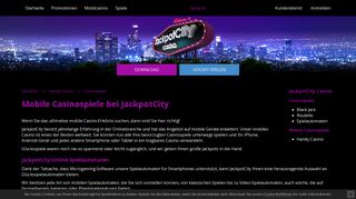 
                            2. JackpotCity-Casino – mobile Casinospiele