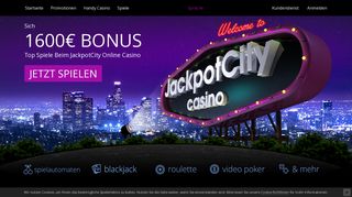 
                            7. JackpotCity – das beste deutsche Online Casino!