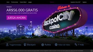 
                            5. JackpotCity | Jugá en el mejor casino en línea de Argentina.