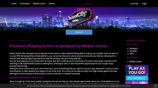 
                            2. JackpotCity Mobile Casino | New Zealand's #1 Mobile Casino
