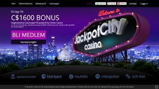 
                            4. JackpotCity-Play på Sveriges favorit online casino!