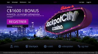 
                            2. JackpotCity – spill hos Norges onlinecasino-favoritt!