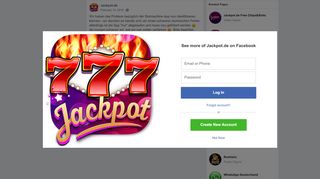 
                            10. Jackpot.de - Wir haben das Problem bezüglich der... | Facebook
