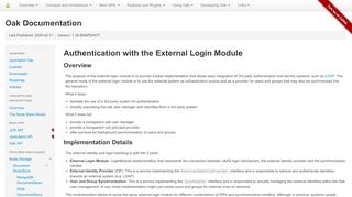 
                            3. Jackrabbit Oak – Authentication with the External Login Module
