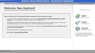 
                            10. Jackson County School Board - Employment Application
