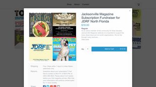 
                            11. Jacksonville Magazine Subscription Fundraiser for JDRF North Florida