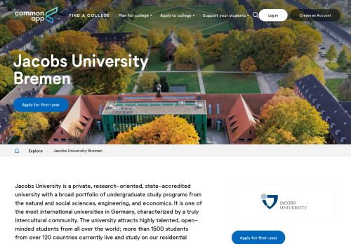 
                            5. Jacobs University Bremen | The Common Application