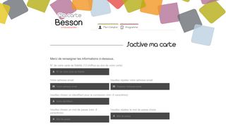 
                            3. J'active ma carte - BESSON CHAUSSURES