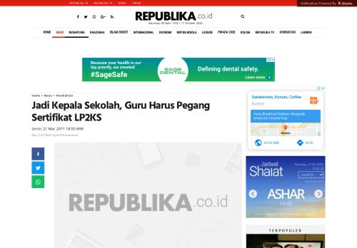 
                            13. Jadi Kepala Sekolah, Guru Harus Pegang Sertifikat LP2KS - Republika