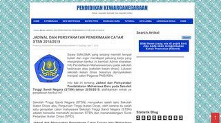 
                            8. JADWAL DAN PERSYARATAN PENERIMAAN CATAR STSN 2018 ...