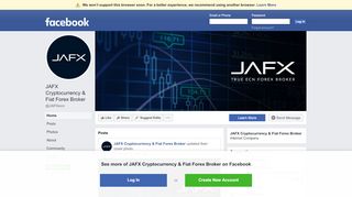 
                            12. JAFX Cryptocurrency & Fiat Forex Broker - Home | Facebook