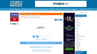 
                            2. JAFX Review – is www.jafx.com scam or safe forex broker?