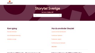 
                            5. Jag har problem att läsa eller lyssna - Support för Storytel