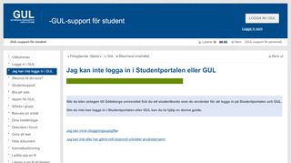 
                            8. Jag kan inte logga in i GUL - -GUL-support för student [GUL]