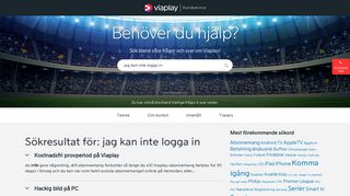 
                            7. jag kan inte logga in | Sökresultat | Viaplay Kundservice | Page 3