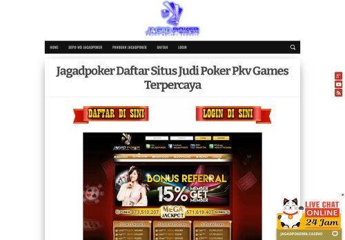 
                            10. Jagadpoker Daftar Situs Judi Poker Online Terpercaya
