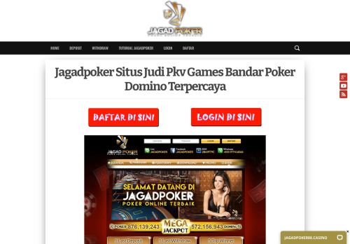 
                            4. Jagadpoker Situs Judi Online Bandar Poker Domino Terpercaya