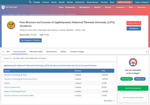 
                            13. Jagdishprasad Jhabarmal Tibrewala University, [JJTU ... - Getmyuni