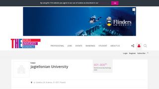 
                            7. Jagiellonian University World University Rankings | THE