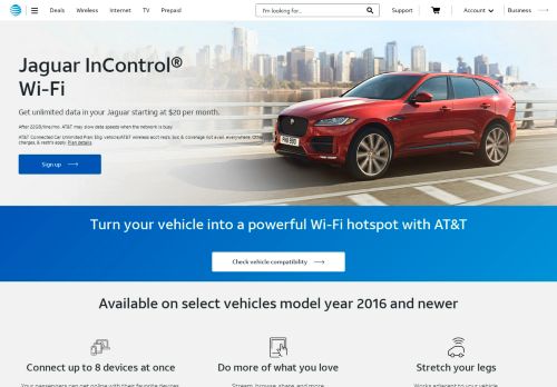 
                            13. Jaguar InControl with In-Car Wi-Fi from AT&T