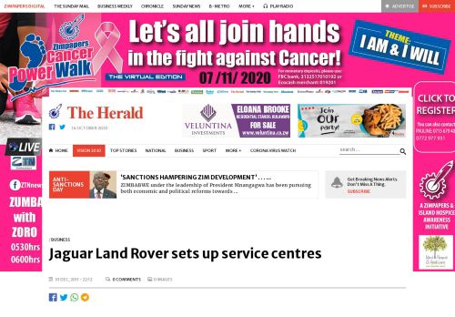 
                            13. Jaguar Land Rover sets up service centres | The Herald