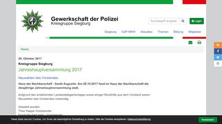 
                            6. Jahreshauptversammlung 2017 - Gewerkschaft der Polizei